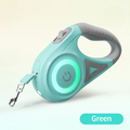 Correa retráctil automática luminosa para pasear perros.