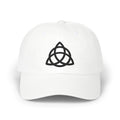 Celtic Trinity Knot Dad Cap – Minimal Embroidered Celtic Symbol Hat