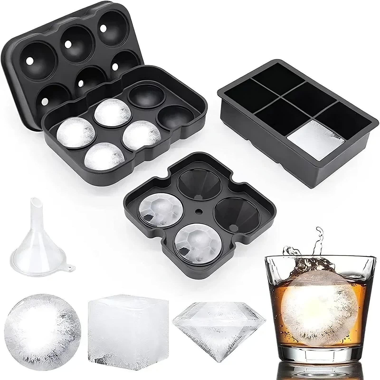 Molde de silicona para bolas de hielo.
