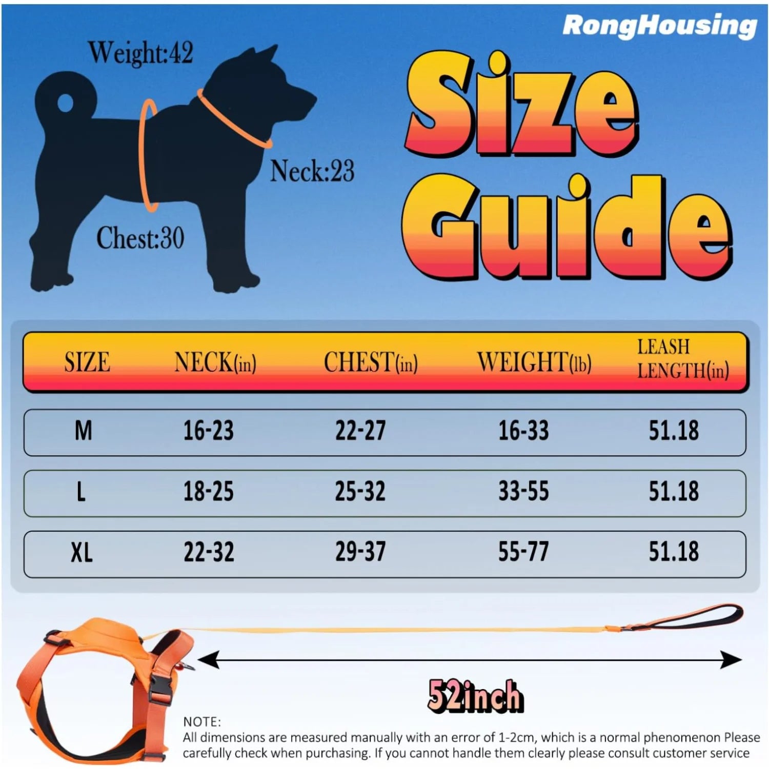 Kit de arnés y correa retráctil automática para perros.