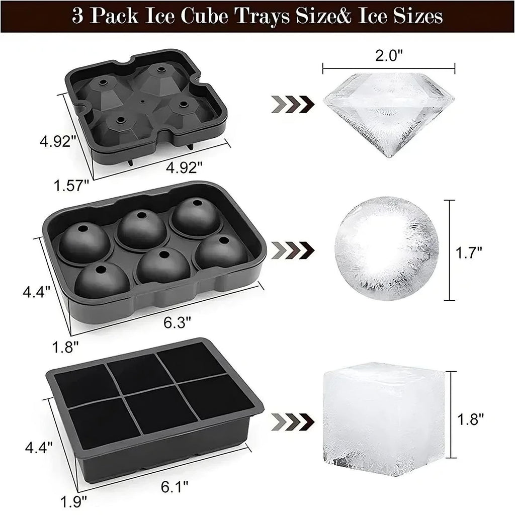 Molde de silicona para bolas de hielo.