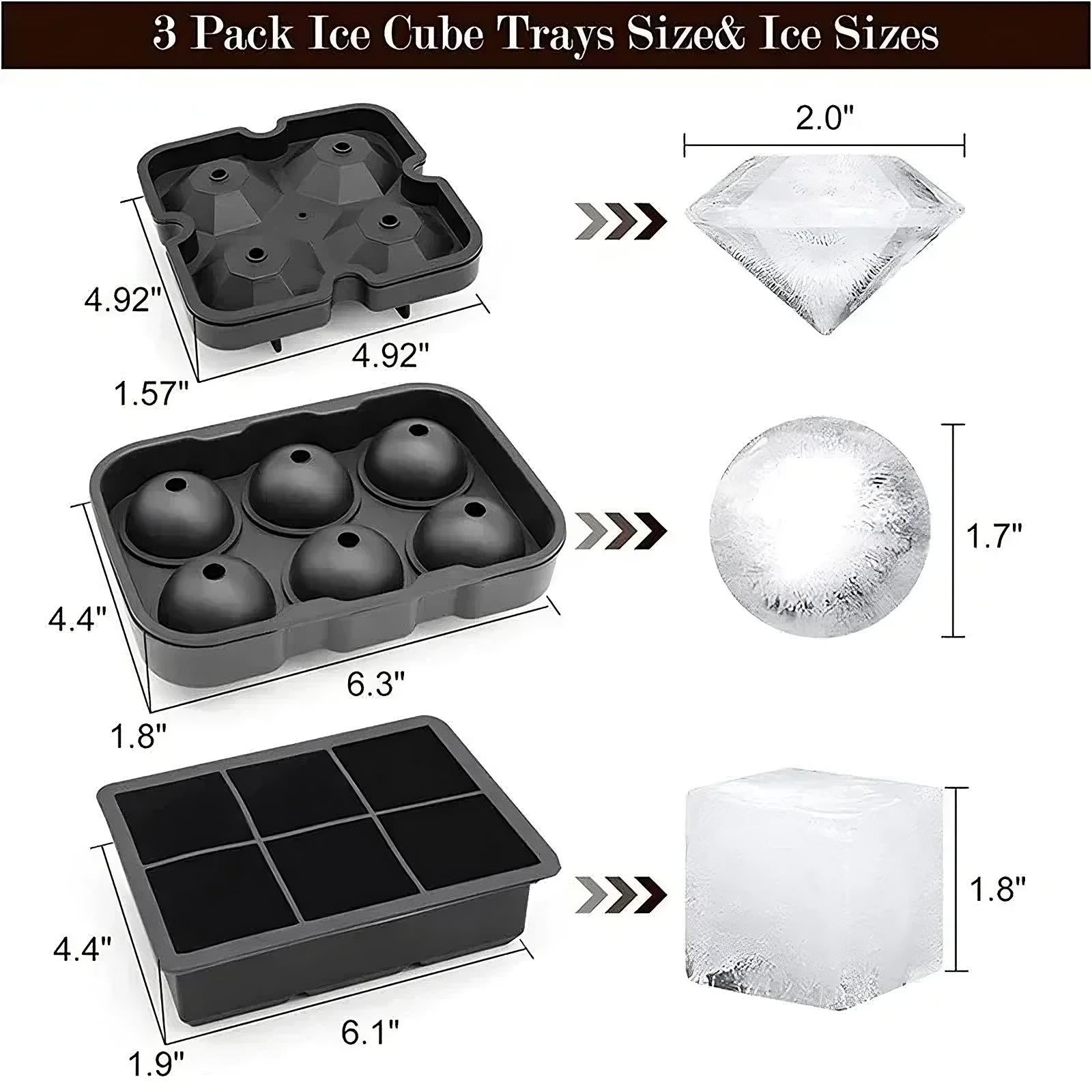 Molde de silicona para bolas de hielo.