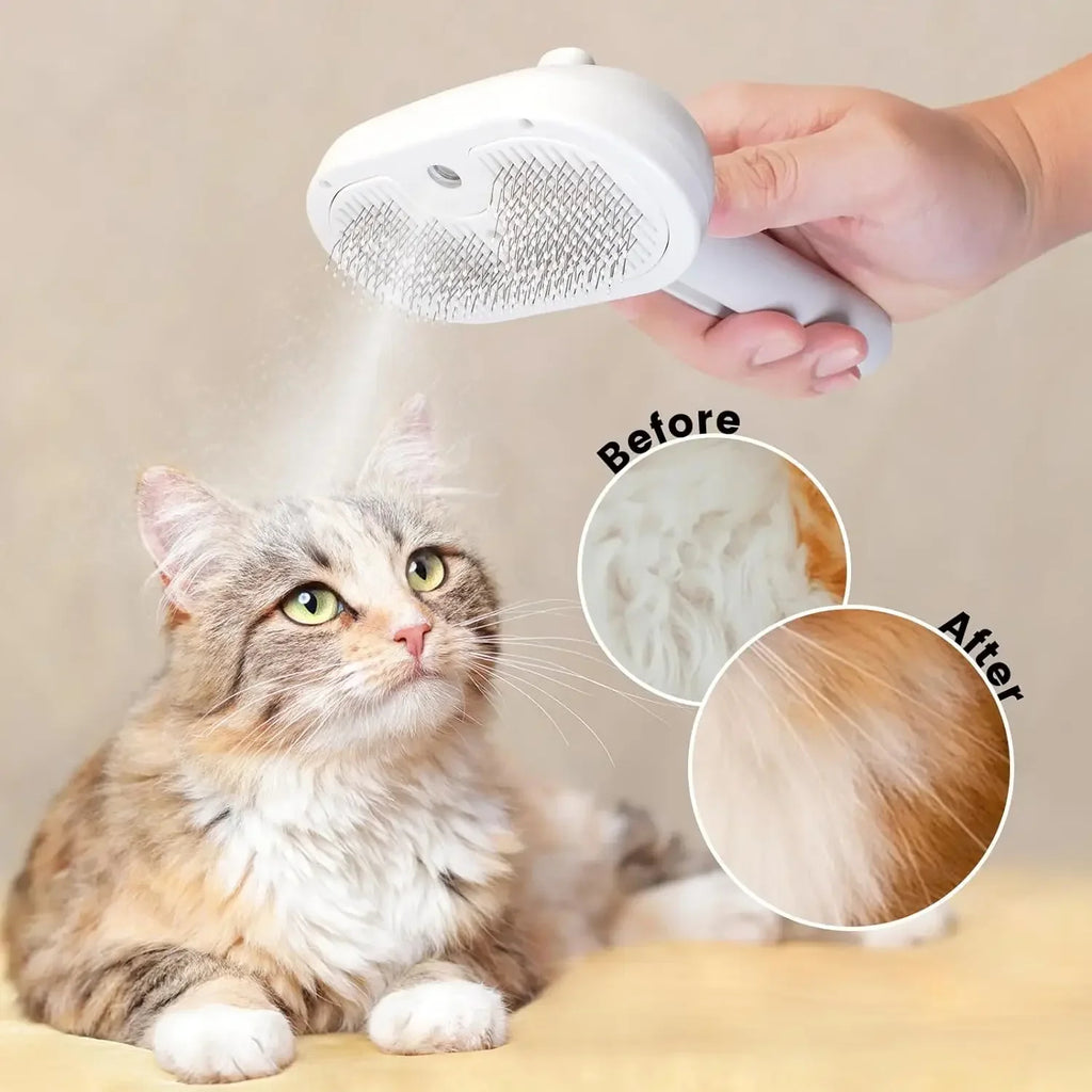 Peine de vapor para el aseo de mascotas.