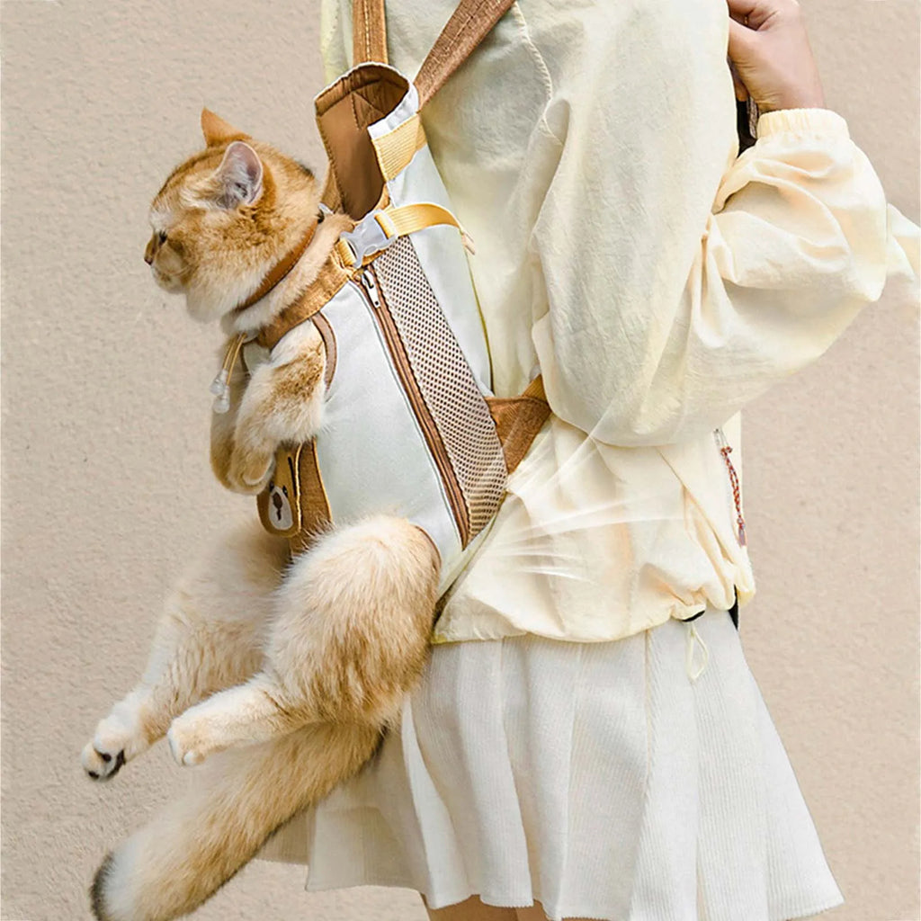 Mochila delantera de viaje para gat@s