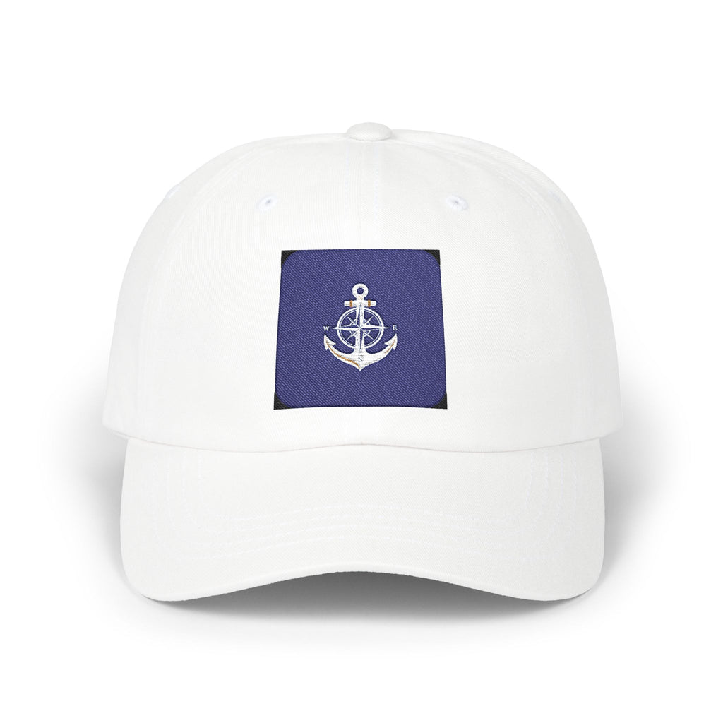 Nautical Anchor Dad Cap — Embroidered Navy Patch Baseball Hat