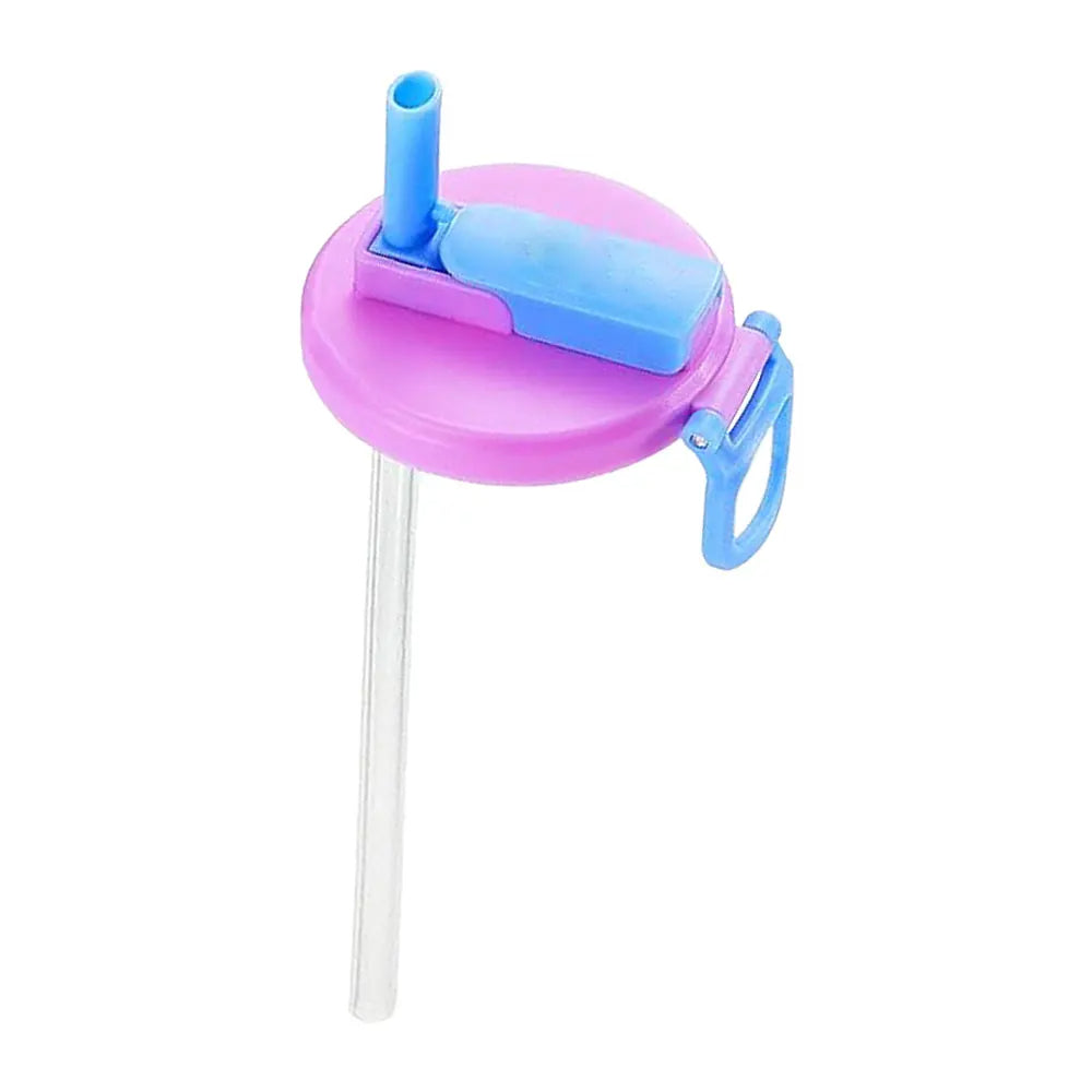 Tapa para lata de refresco con pajita.
